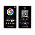 Tarjetas NFC y QR Google Revies - PVC Duradero 5,cm x 8,56cm